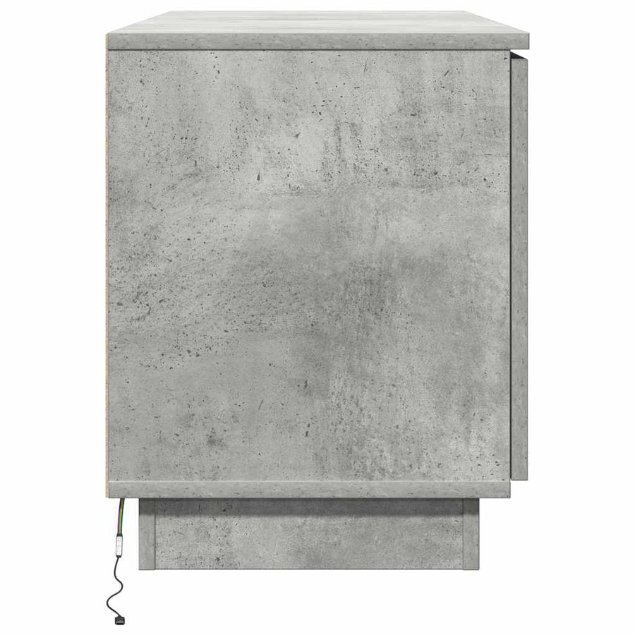 TV-kast 100 x 38 x 49 cm Beton Grijs Bewerkt hout