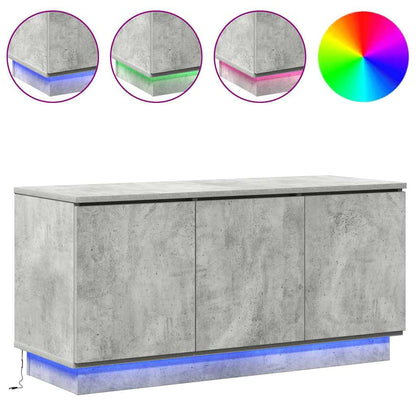 TV-kast 100 x 38 x 49 cm Beton Grijs Bewerkt hout