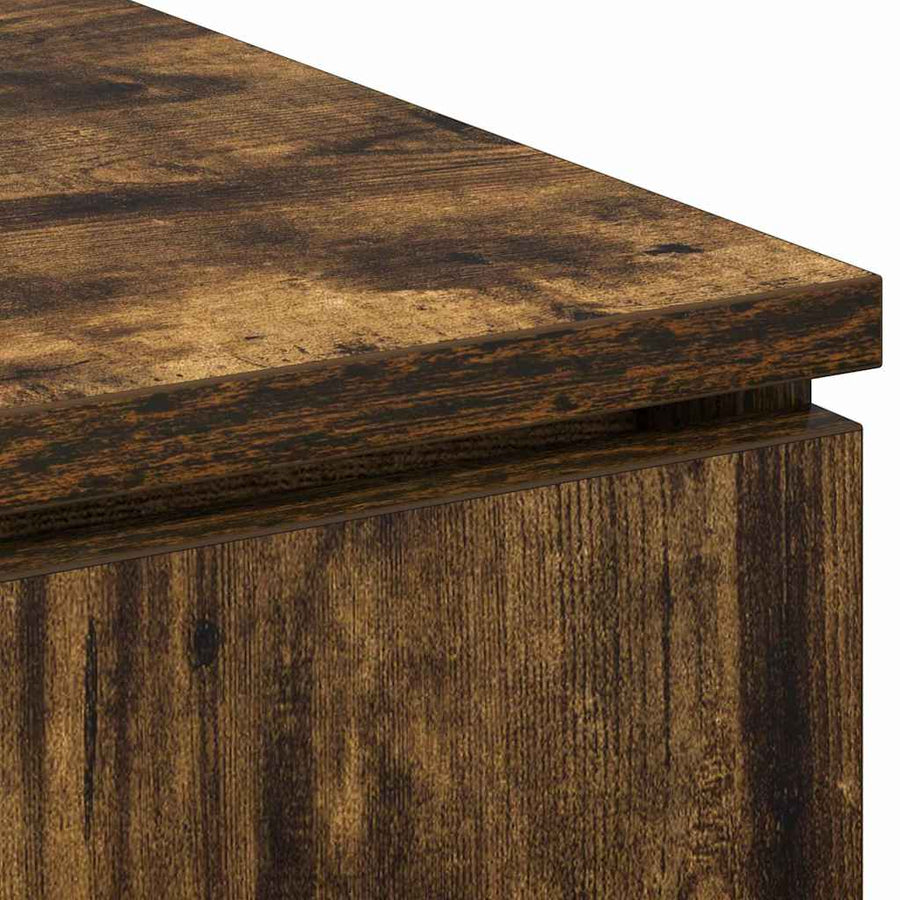 TV-kast Gerookt eiken 100 x 38 x 49 cm Bewerkt hout