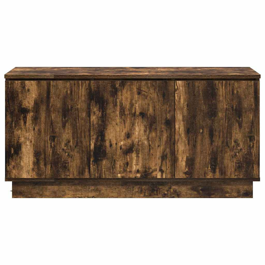 TV-kast Gerookt eiken 100 x 38 x 49 cm Bewerkt hout