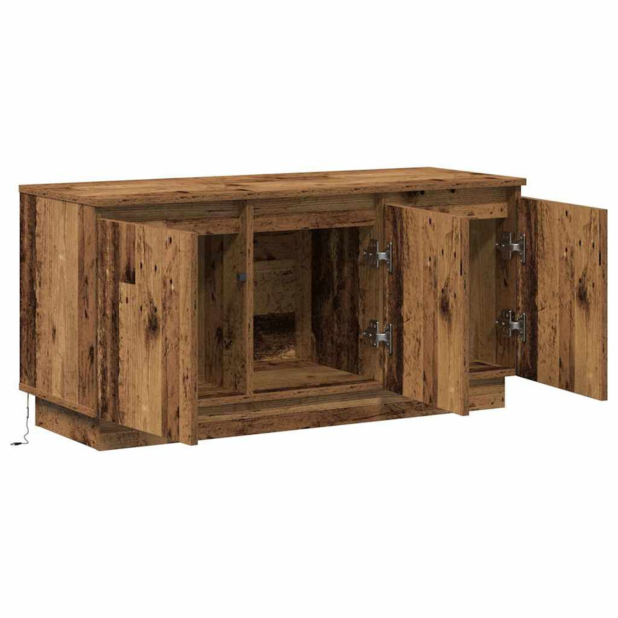 TV-kast Oud Hout 100 x 38 x 49 cm Bewerkt hout