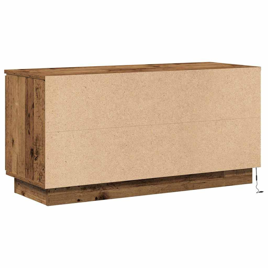 TV-kast Oud Hout 100 x 38 x 49 cm Bewerkt hout
