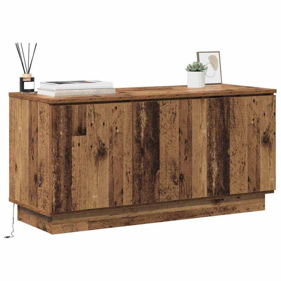 TV-kast Oud Hout 100 x 38 x 49 cm Bewerkt hout