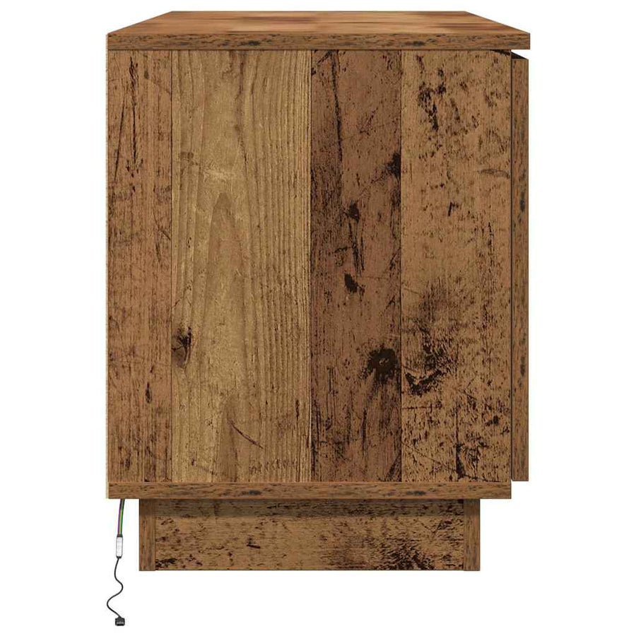 TV-kast Oud Hout 100 x 38 x 49 cm Bewerkt hout