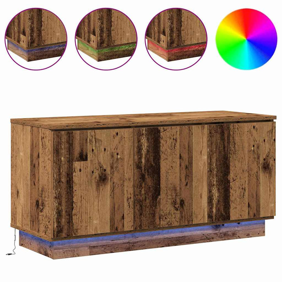 TV-kast Oud Hout 100 x 38 x 49 cm Bewerkt hout