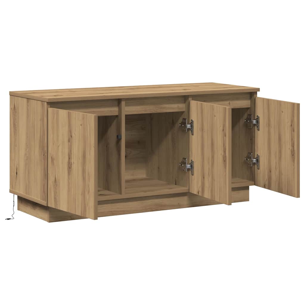 TV-kast Artisan Eiken 100 x 38 x 49 cm Bewerkt hout