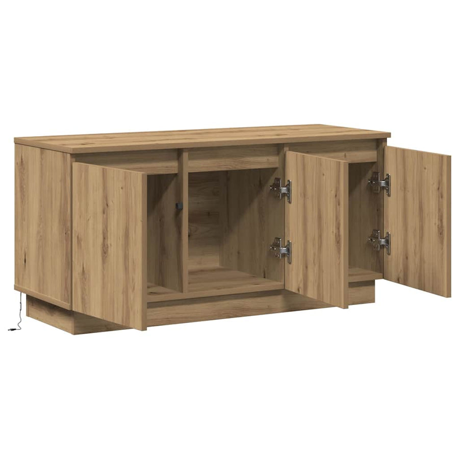 TV-kast Artisan Eiken 100 x 38 x 49 cm Bewerkt hout
