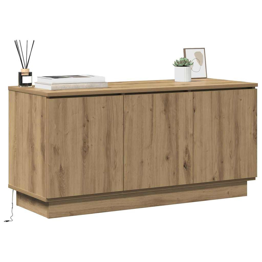 TV-kast Artisan Eiken 100 x 38 x 49 cm Bewerkt hout
