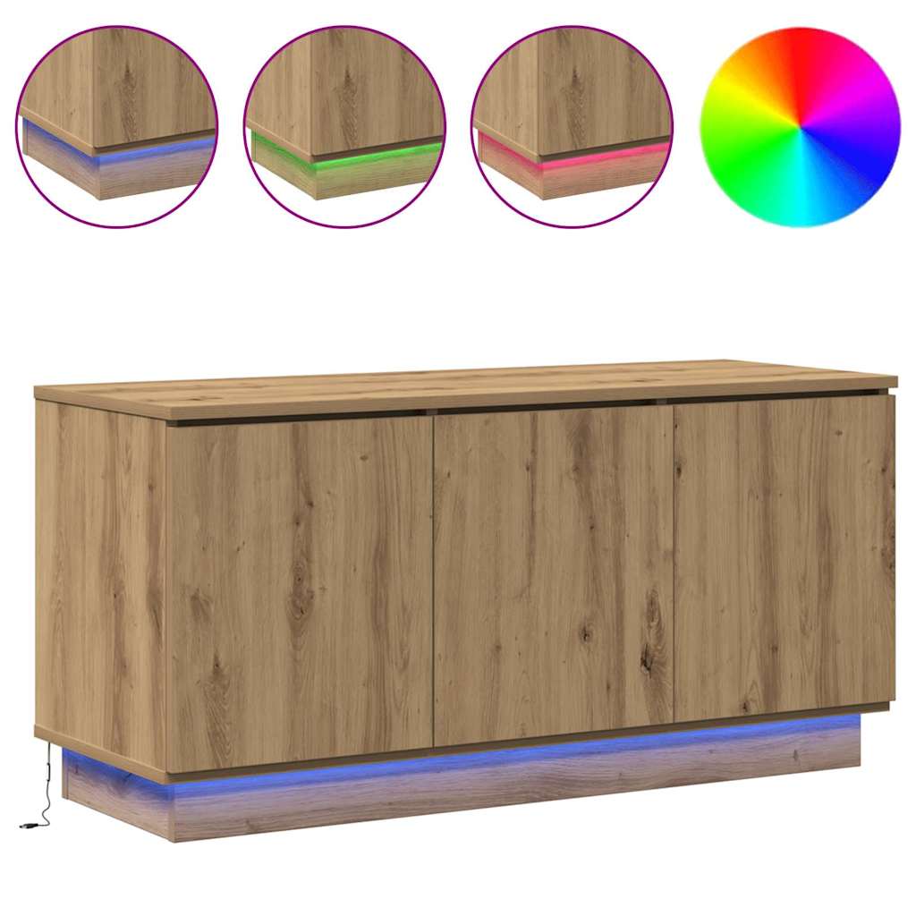 TV-kast Artisan Eiken 100 x 38 x 49 cm Bewerkt hout