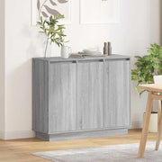 Dressoir 90x32x75 cm grijs sonoma bewerkt hout