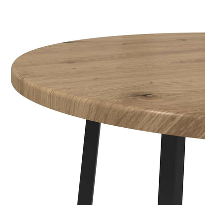 Bijzettafelset met plank 2 pcs Artisan Eiken en Zwart