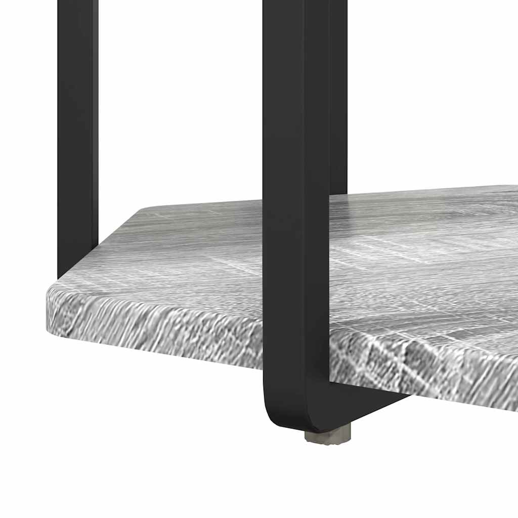 Bijzettafelset met plank 2 pcs Grijs