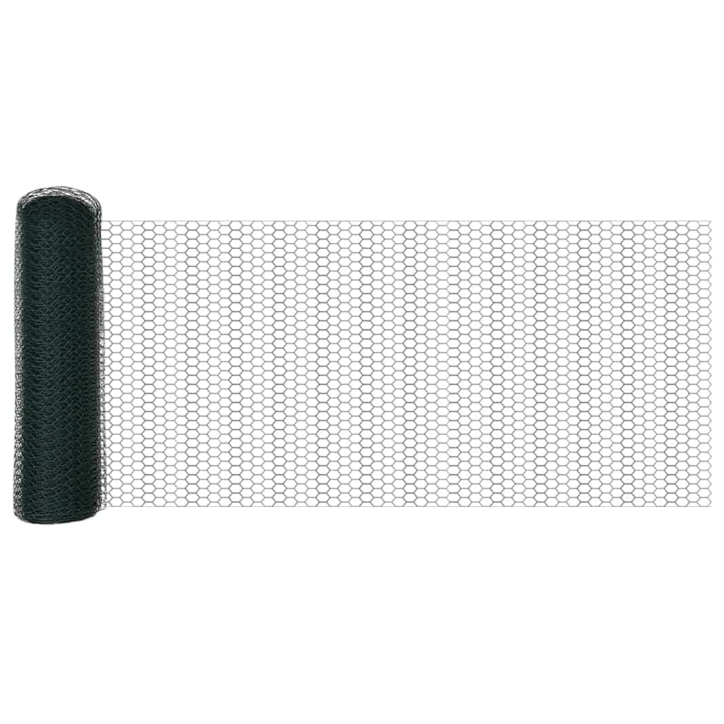 Afrasteringspaal Groen 10 x 0,6 m (13 mm gaas) Staal en PVC