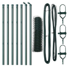 Afrasteringspaal Groen 10 x 0,8 m (36 mm gaas) Staal en PVC
