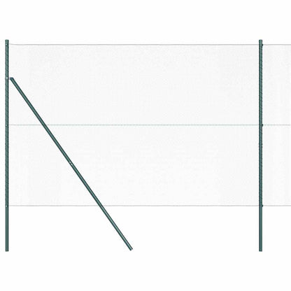 Afrasteringspaal Groen 10 x 1,5 m (13 mm gaas) Staal en PVC