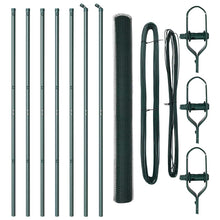 Afrasteringspaal Groen 10 x 1,5 m (13 mm gaas) Staal en PVC