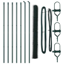 Afrasteringspaal Groen 10 x 1,5 m (50 mm gaas) Staal en PVC