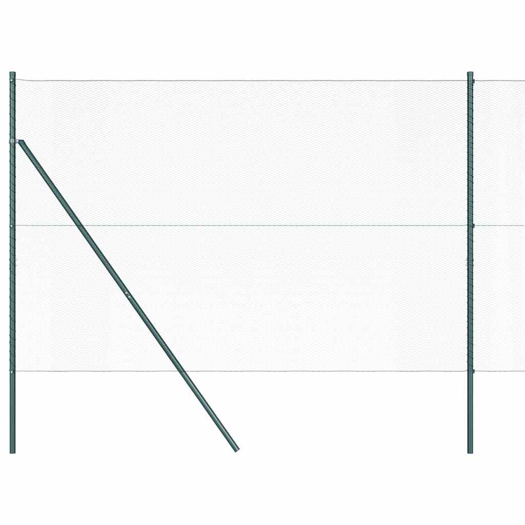 Afrasteringspaal Groen 10 x 1,6 m (13 mm gaas) Staal en PVC