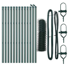 Afrasteringspaal Groen 25 x 0,6 m (36 mm gaas) Staal en PVC