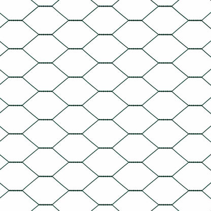 Afrasteringspaal Groen 25 x 1,4 m (36 mm gaas) Staal en PVC