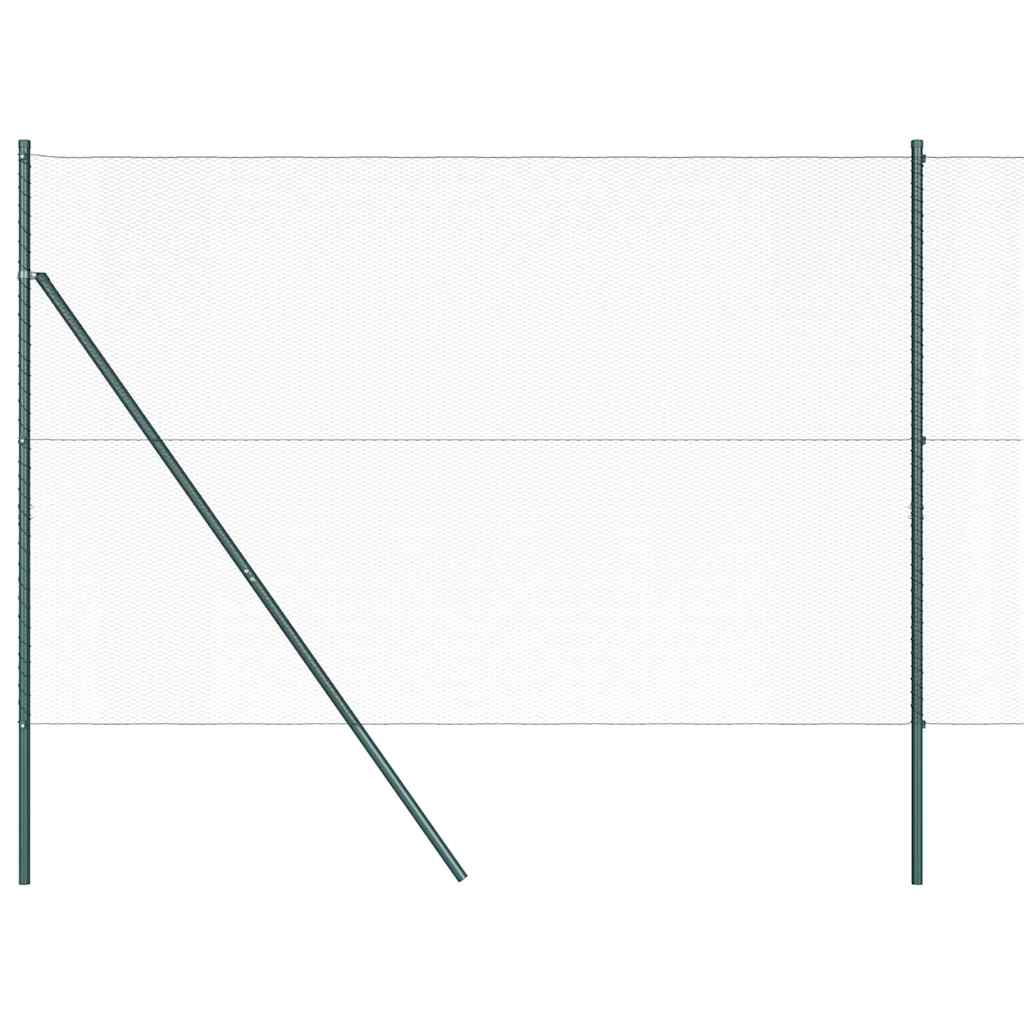 Afrasteringspaal Groen 25 x 1,6 m (13 mm gaas) Staal en PVC