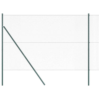 Afrasteringspaal Groen 25 x 1,6 m (13 mm gaas) Staal en PVC