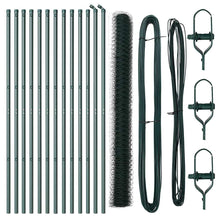 Afrasteringspaal Groen 25 x 1,6 m (36 mm gaas) Staal en PVC