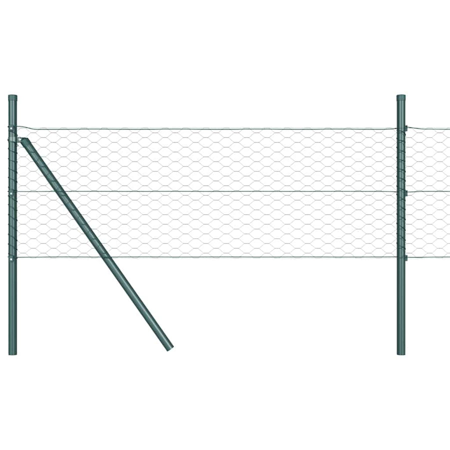 Afrasteringspaal Groen 50 x 0,4 m (36 mm gaas) Staal en PVC