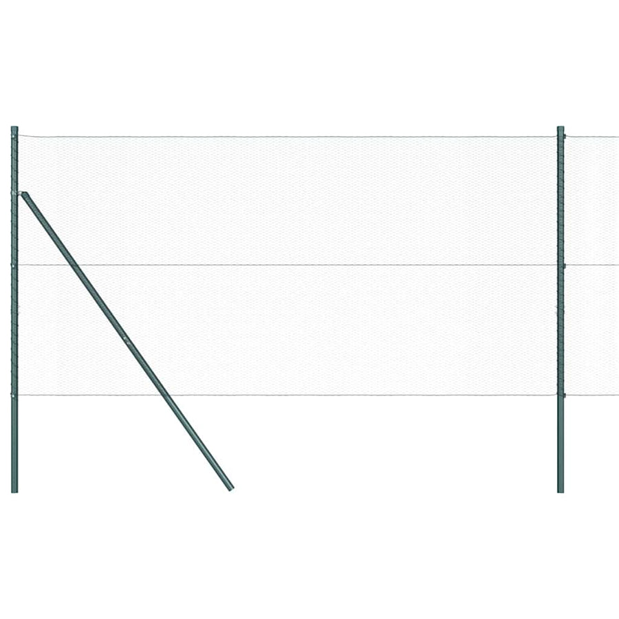 Afrasteringspaal Groen 50 x 1 m (13 mm gaas) Staal en PVC