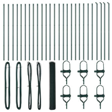 Afrasteringspaal Groen 50 x 1,2 m (25 mm gaas) Staal en PVC