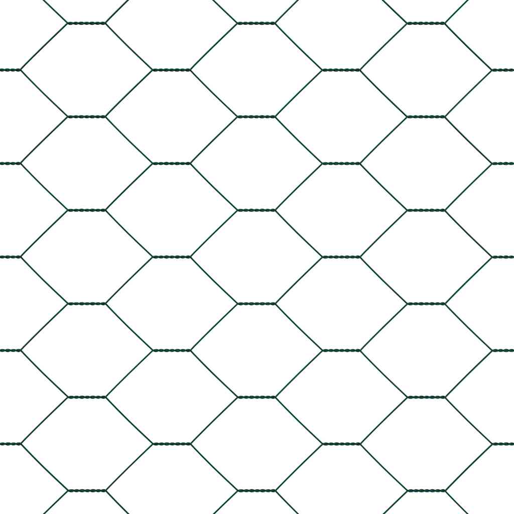 Afrasteringspaal Groen 50 x 1,2 m (50 mm gaas) Staal en PVC