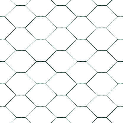 Afrasteringspaal Groen 50 x 1,4 m (50 mm gaas) Staal en PVC