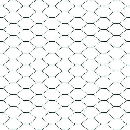 Afrasteringspaal Groen 50 x 1,5 m (25 mm gaas) Staal en PVC