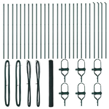 Afrasteringspaal Groen 50 x 1,5 m (25 mm gaas) Staal en PVC