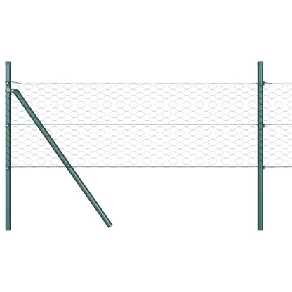 Afrasteringspaal Groen 100 x 0,4 m (36 mm gaas) Staal en PVC