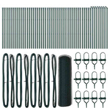 Afrasteringspaal Groen 100 x 0,5 m (13 mm gaas) Staal en PVC