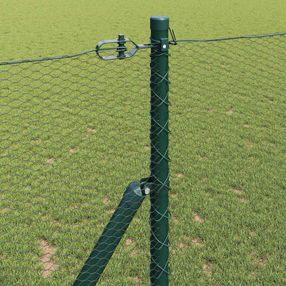 Afrasteringspaal Groen 100 x 1 m (13 mm gaas) Staal en PVC