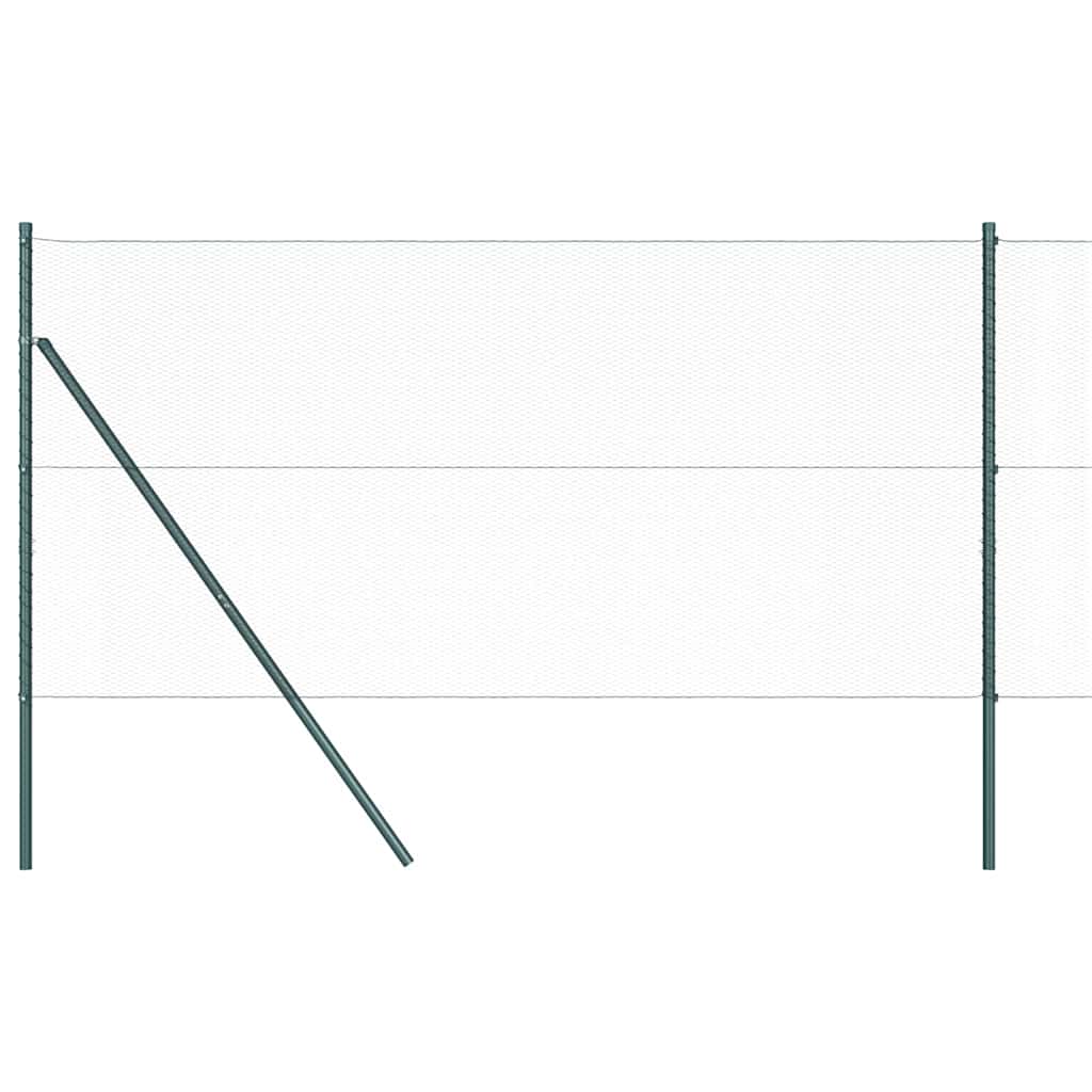 Afrasteringspaal Groen 100 x 1 m (13 mm gaas) Staal en PVC