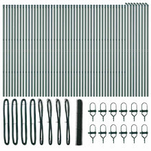 Afrasteringspaal Groen 100 x 1 m (50 mm gaas) Staal en PVC