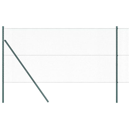 Afrasteringspaal Groen 100 x 1,2 m (13 mm gaas) Staal en PVC
