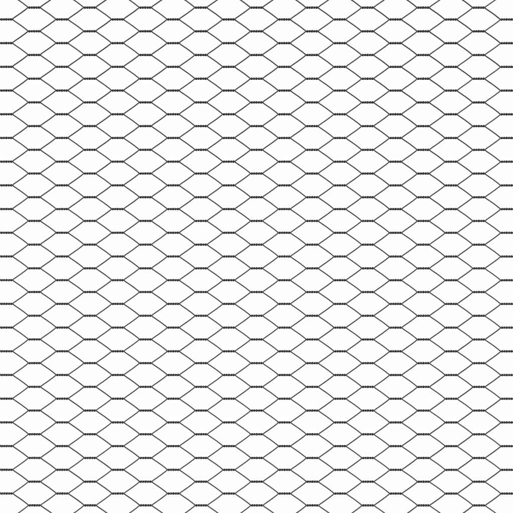 Afrasteringspaal Grijs 25 x 0,8 m (13 mm gaas) Staal en PVC