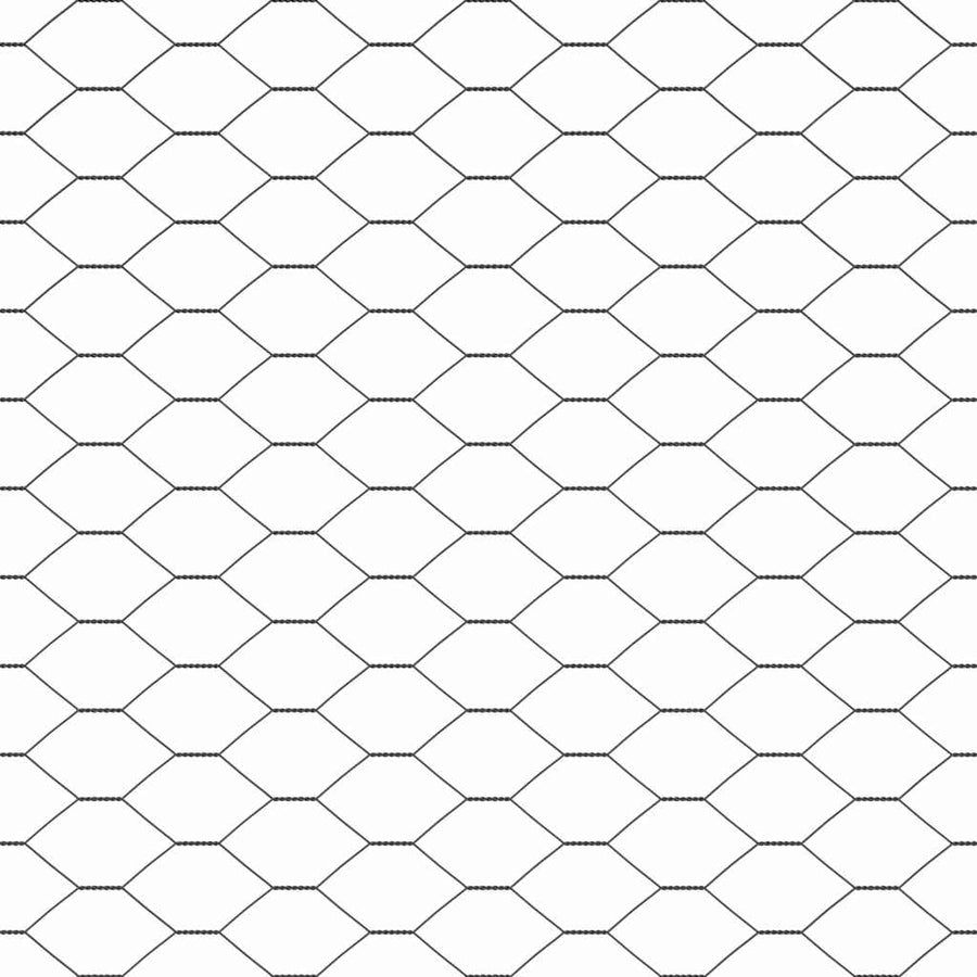 Afrasteringspaal Grijs 25 x 1,4 m (25 mm gaas) Staal en PVC