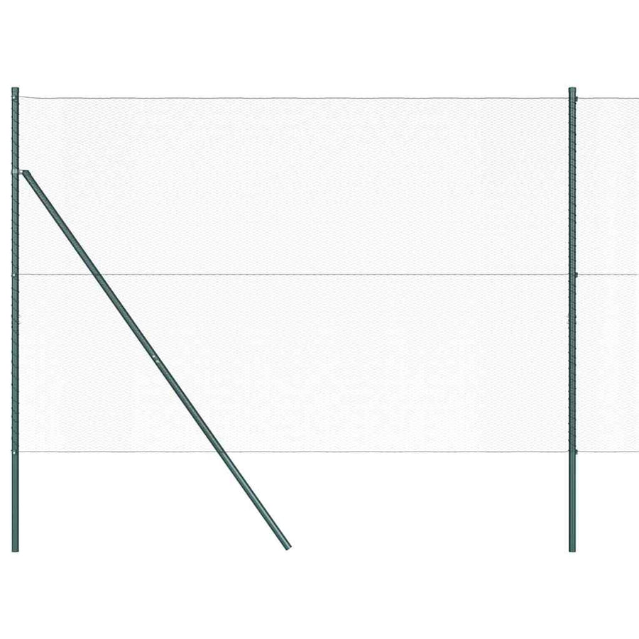 Afrasteringspaal Grijs 50 x 1,5 m (13 mm gaas) Staal en PVC