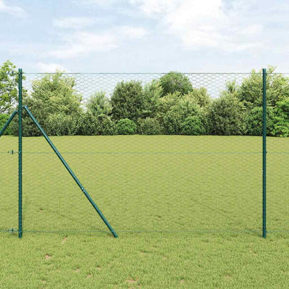 Afrasteringspaal Grijs 50 x 1,6 m (36 mm gaas) Staal en PVC