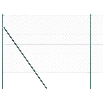 Afrasteringspaal Grijs 50 x 1,6 m (36 mm gaas) Staal en PVC