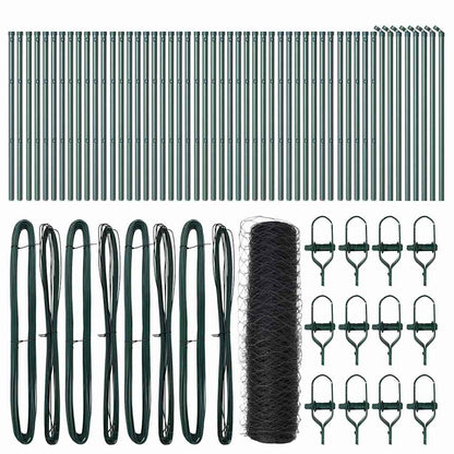 Afrasteringspaal Grijs 100 x 0,4 m (36 mm gaas) Staal en PVC