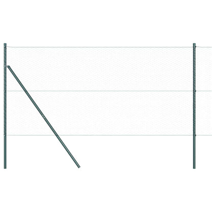 Afrasteringspaal Grijs 100 x 1,2 m (25 mm gaas) Staal en PVC