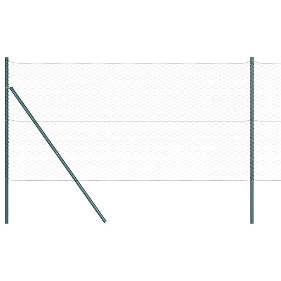 Afrasteringspaal Grijs 100 x 1,2 m (36 mm gaas) Staal en PVC