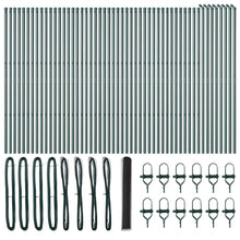 Hecke Met Palen 1.4 X 100 M Pvc-Gecoat Staal Grijs 100 x 1.4 m (36 mm gaas) Grondfixatie