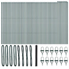 Afrasteringspaal 100 cm staal PVC grijs